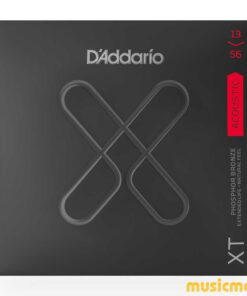 מיתרים לגיטרה אקוסטית דדריו - 13-56 - Daddario XTAPB1356 Coated Phosphor Bronze Guitar Strings