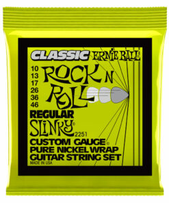 מיתרים לגיטרה חשמלית ארני בול פיור ניקל - 10-46 - Ernie Ball 2251 Regular Slinky Classic Rock n Roll Pure Nickel Wrap Electric Guitar Strings