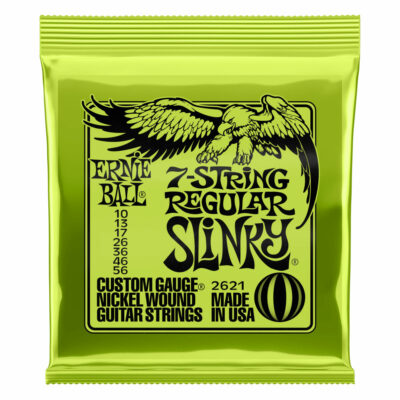מיתרים לגיטרה חשמלית ארני בול סלינקי - 10-56 - Ernie Ball 2621 Regular Slinky Nickel Wound 7-String Electric Guitar Strings