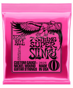 מיתרים לגיטרה חשמלית ארני בול סלינקי - 9-52 - Ernie Ball 2623 Regular Slinky Nickel Wound 7-String Electric Guitar Strings