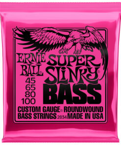 מיתרים לגיטרה בס ארני בול סלינקי - 45-100 - Ernie Ball 2834 Super Slinky Nickel Wound Bass Guitar Strings