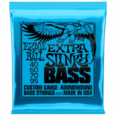מיתרים לגיטרה בס ארני בול סלינקי - 40-95 - Ernie Ball 2835 Extra Slinky Nickel Wound Bass Guitar Strings