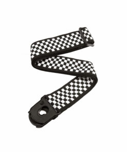 רצועה משבצות עם נועלים לגיטרה דדריו - Daddario 50PLC02 , Planet Lock Check Mate Guitar Strap