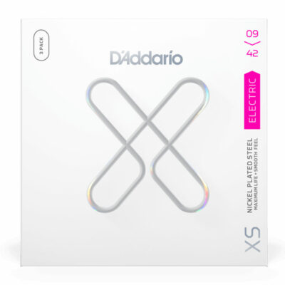 3 סטים מיתרים לגיטרה חשמלית דדריו - 09-42 - Daddario XSE0942-3P XS Nickel Coated Steel Guitar Strings 3Pack