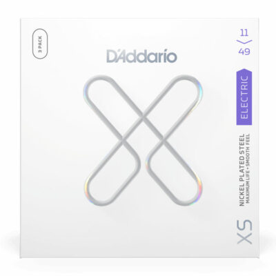 3 סטים מיתרים לגיטרה חשמלית דדריו - 11-49 - Daddario XSE1149-3P XS Nickel Coated Steel Guitar Strings 3Pack