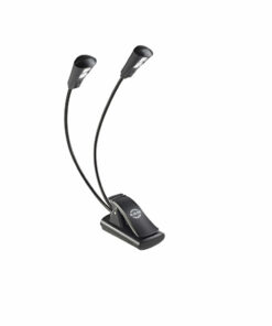 תאורת תווים קליפס לד כפול - K&M 12244 Music Stand Light Double 2 LED FlexLight
