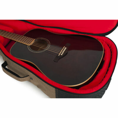 ⁦קייס מפואר מרופד לגיטרה אקוסטית - GATOR GT-ACOUSTIC-TAN Transit Acoustic Guitar Bag⁩ – תמונה ⁦8⁩