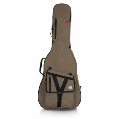 ⁦קייס מפואר מרופד לגיטרה אקוסטית - GATOR GT-ACOUSTIC-TAN Transit Acoustic Guitar Bag⁩ – תמונה ⁦7⁩