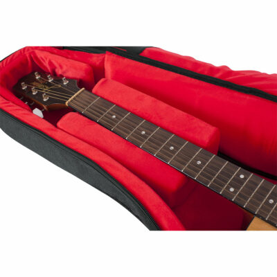 ⁦קייס מפואר מרופד לגיטרה אקוסטית - GATOR GT-ACOUSTIC-BLK Transit Acoustic Guitar Bag⁩ – תמונה ⁦4⁩