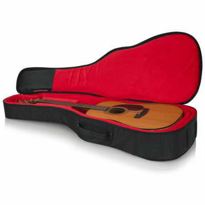 ⁦קייס מפואר מרופד לגיטרה אקוסטית - GATOR GT-ACOUSTIC-BLK Transit Acoustic Guitar Bag⁩ – תמונה ⁦14⁩