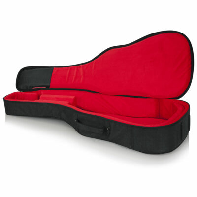 ⁦קייס מפואר מרופד לגיטרה אקוסטית - GATOR GT-ACOUSTIC-BLK Transit Acoustic Guitar Bag⁩ – תמונה ⁦13⁩