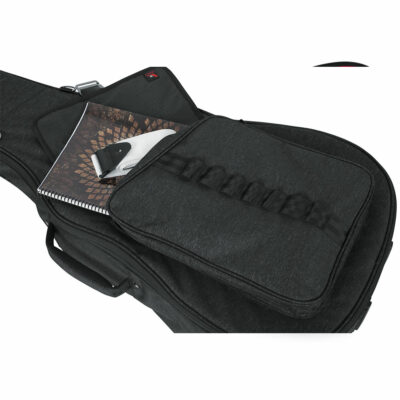 ⁦קייס מפואר מרופד לגיטרה אקוסטית - GATOR GT-ACOUSTIC-BLK Transit Acoustic Guitar Bag⁩ – תמונה ⁦12⁩