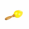 ביצת מרקס צבע צהוב עם ידית עץ  - Peterson MMP2011 Yellow Maracas Egg