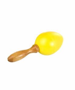ביצת מרקס צבע צהוב עם ידית עץ  - Peterson MMP2011 Yellow Maracas Egg