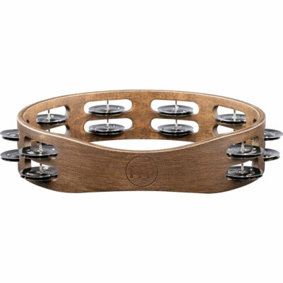 ⁦טמבורין עץ מסורתי שורה כפולה - MEINL TA2WB 10" Double Row Wood Tambourine⁩ – תמונה ⁦3⁩