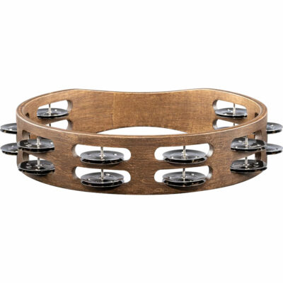 ⁦טמבורין עץ מסורתי שורה כפולה - MEINL TA2WB 10" Double Row Wood Tambourine⁩ – תמונה ⁦4⁩