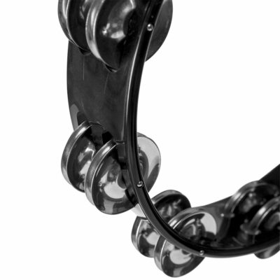 ⁦טמבורין חצי ירח שחור עם ידית אחיזה - Stagg TAB-2 BK Black Plastic Tambourine⁩ – תמונה ⁦7⁩