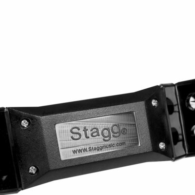 ⁦טמבורין חצי ירח שחור עם ידית אחיזה - Stagg TAB-2 BK Black Plastic Tambourine⁩ – תמונה ⁦4⁩