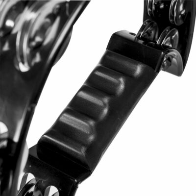 ⁦טמבורין חצי ירח שחור עם ידית אחיזה - Stagg TAB-2 BK Black Plastic Tambourine⁩ – תמונה ⁦3⁩