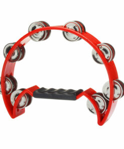טמבורין חצי ירח אדום עם ידית אחיזה - Stagg TAB-2 RD Red Plastic Tambourine
