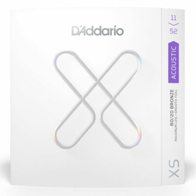 מיתרים לגיטרה אקוסטית דדריו - 11-52 - Daddario XSABR1152 XS Coated 80/20 Bronze Guitar Strings