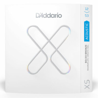 מיתרים לגיטרה אקוסטית דדריו - 12-53 - Daddario XSABR1253 XS Coated 80/20 Bronze Guitar Strings