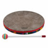תוף מסגרת רמו - Remo KD-0112-01 Kids Percussion 12" Frame Drum + Rainbow Ball Mallet