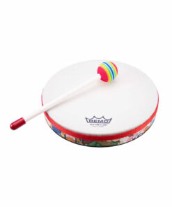 תוף מסגרת רמו - Remo RH-0108-00 Rhythm Club 8" Hand Drum + Rainbow Ball Mallet